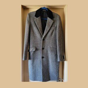Herringbone Wool Overcoat
